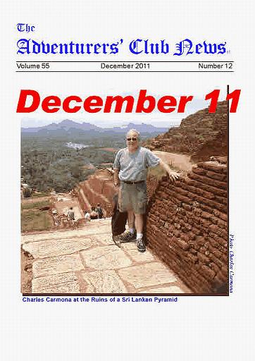 December 2011 Adventurers Club News Cover
